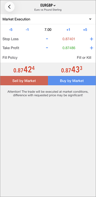 Buy Market/Sell Market