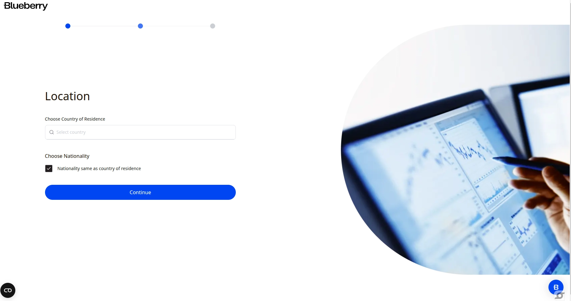 Blueberry Markets Registration Step 3