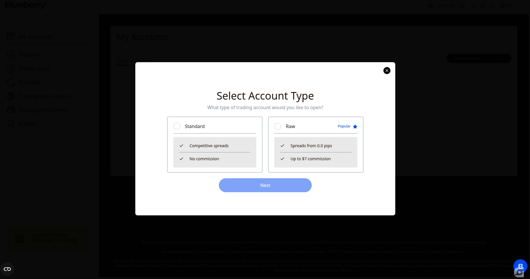 Blueberry Markets Registration Step 6