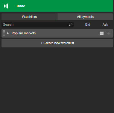 Create new watchlist