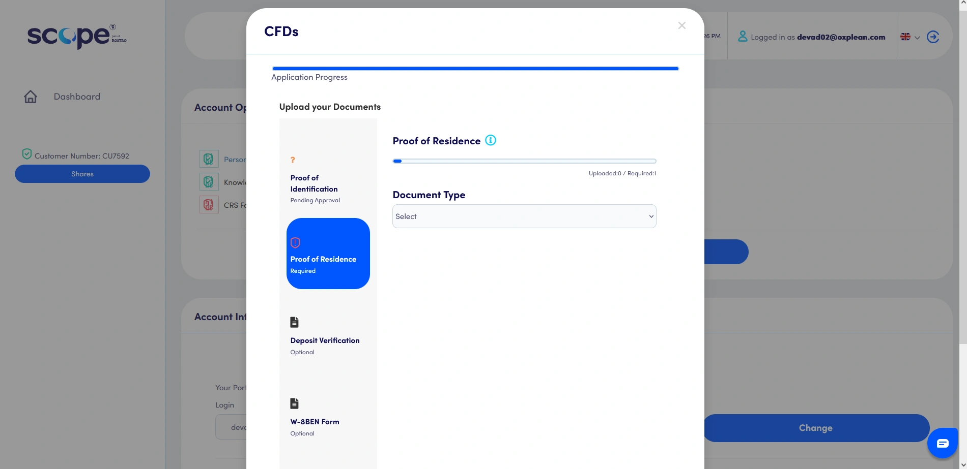 Scope Markets Registration Step 10