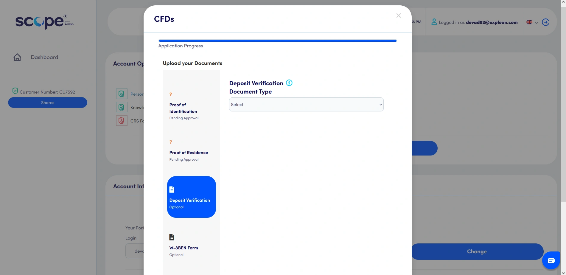 Scope Markets Registration Step 11
