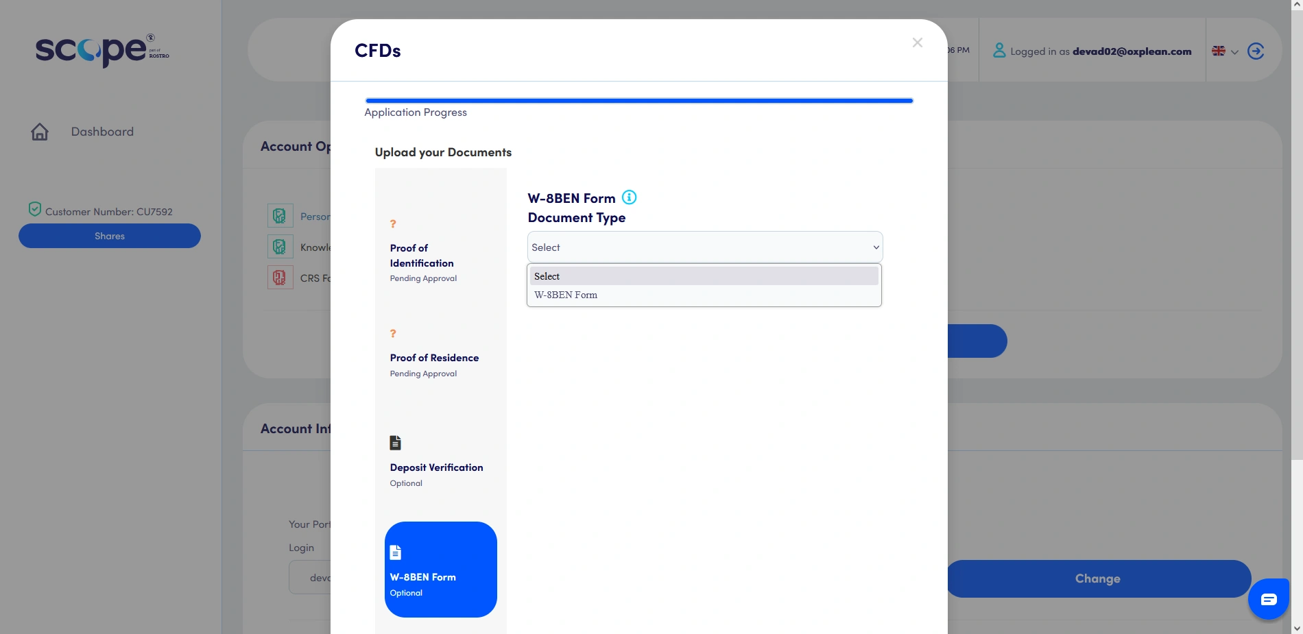 Scope Markets Registration Step 12