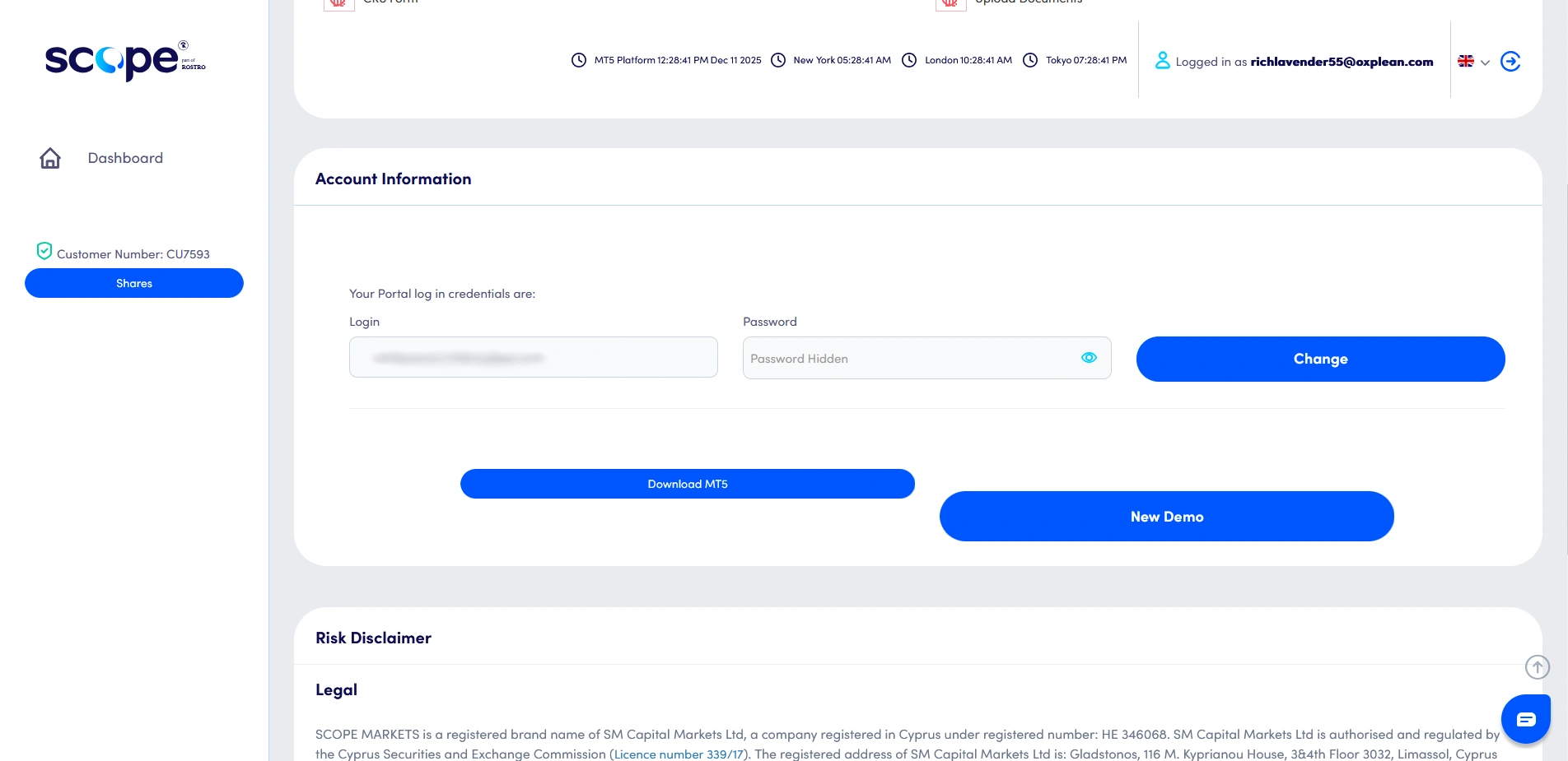 Scope Markets Registration Demo Step 5