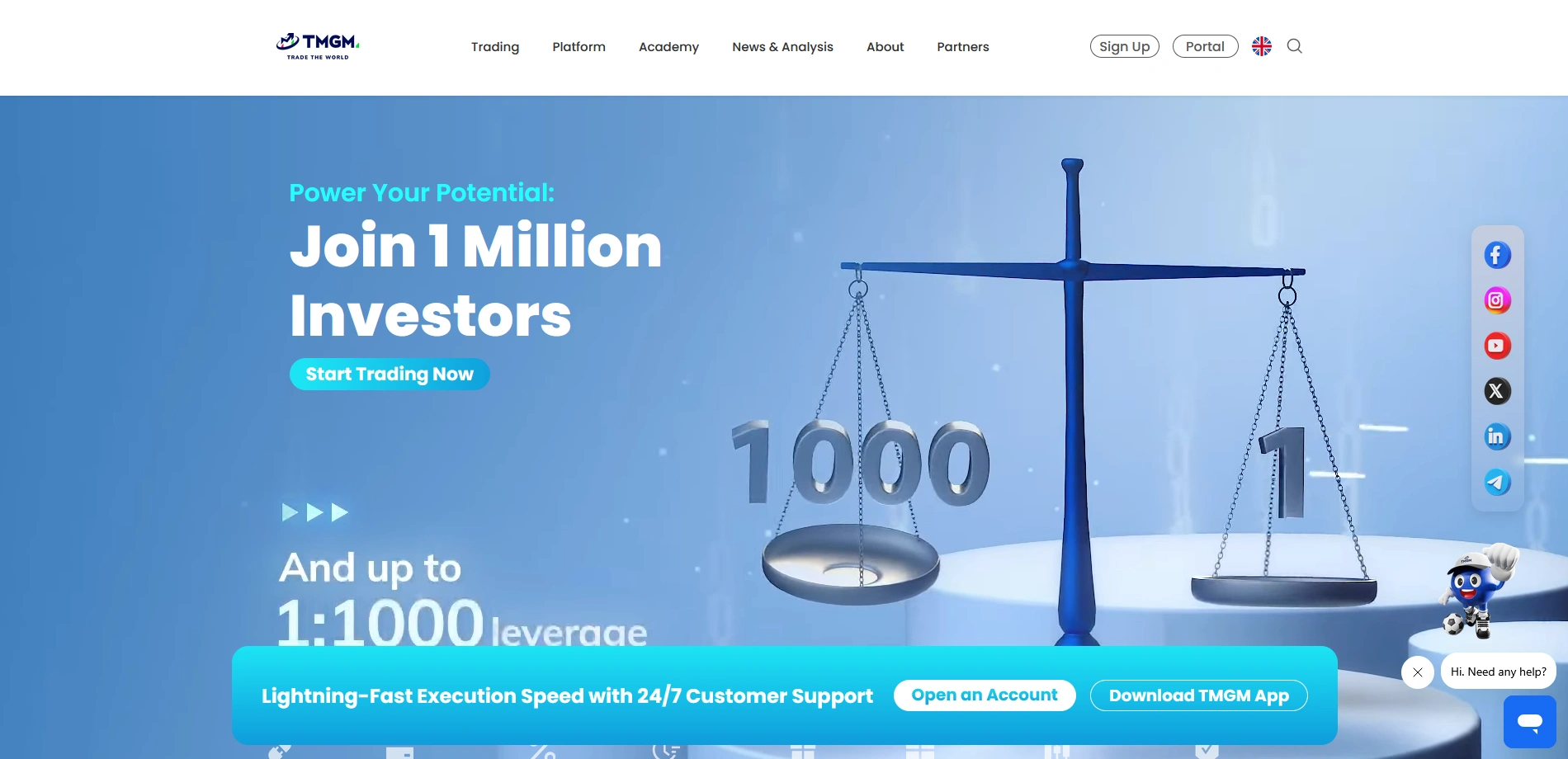 TMGM Live Accounts Registration Step 1