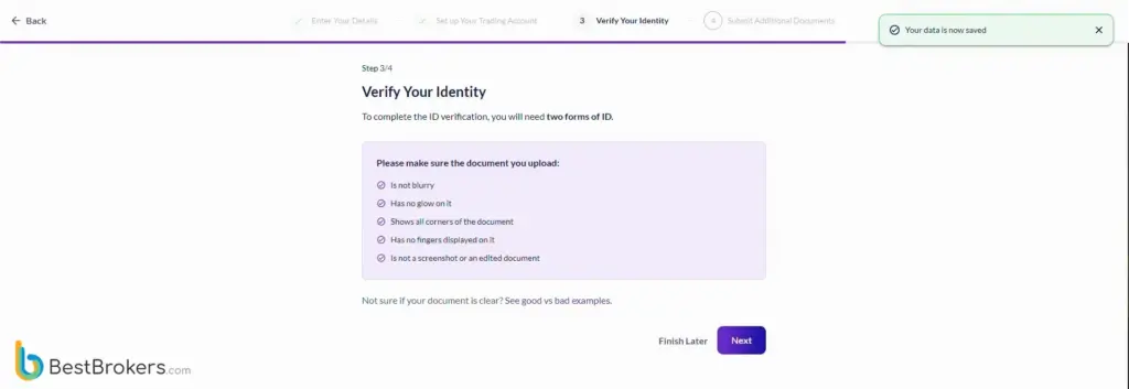 Identiteitsverificatie en KYC bij Fusion Markets
