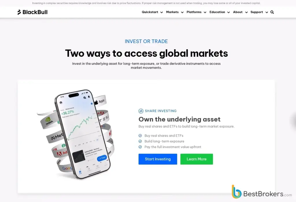 BlackBull Markets en de handelsplatformen