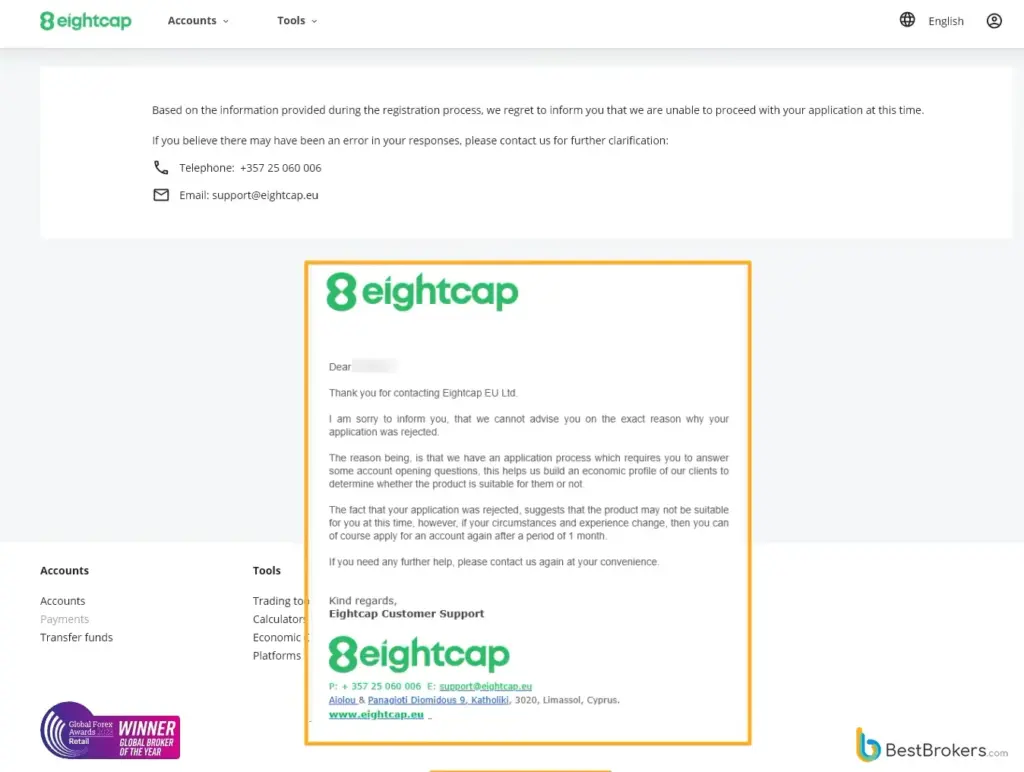 Antrag abgelehnt